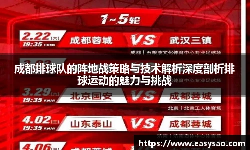 成都排球队的阵地战策略与技术解析深度剖析排球运动的魅力与挑战